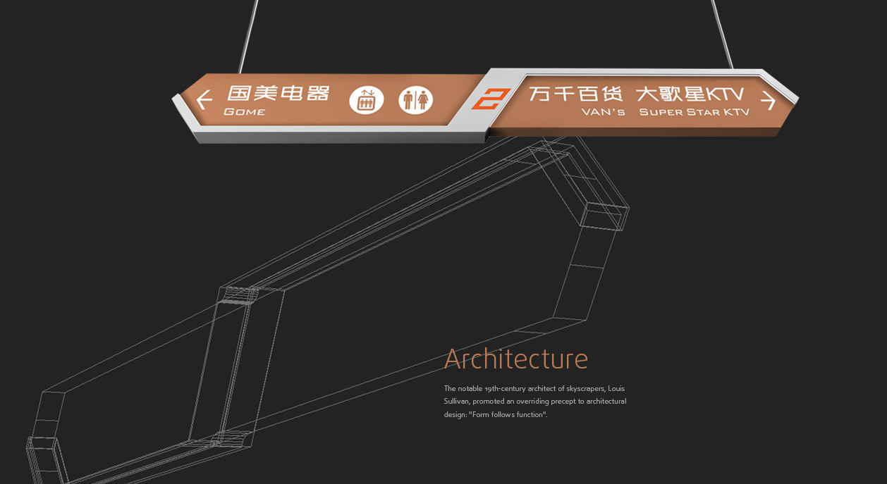 福建宁德万达广场导示系统设计